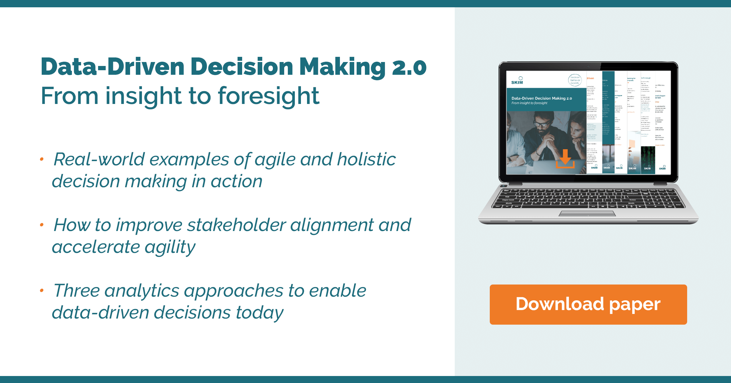 Download Paper Data driven Decision Making 2 0 From Insight To Foresight